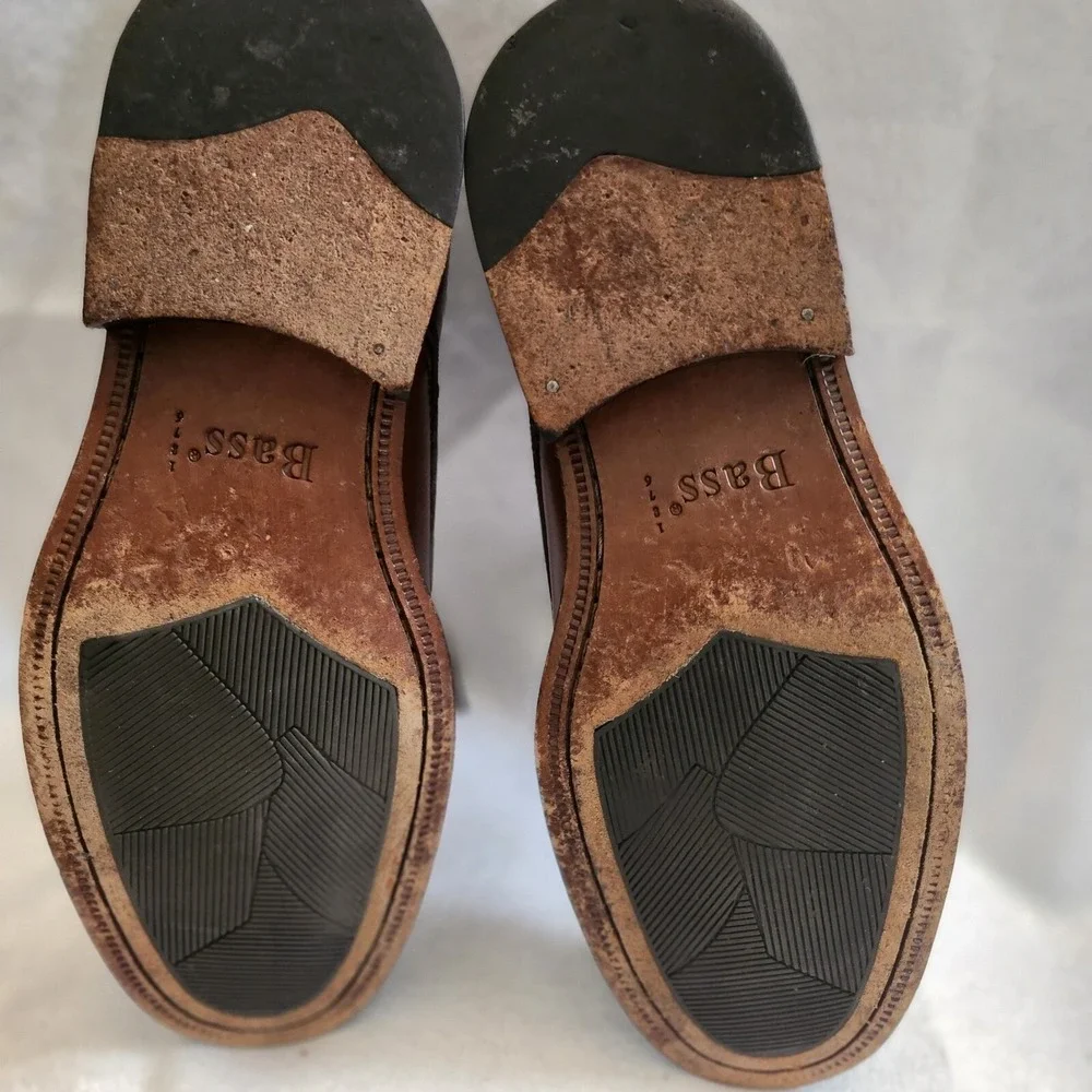 G.H‎ Bass & Co. Pasadena Brown Leather Shoes Mens 10.5